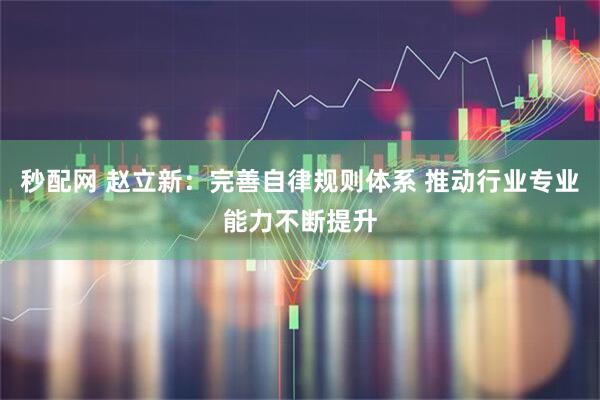 秒配网 赵立新：完善自律规则体系 推动行业专业能力不断提升